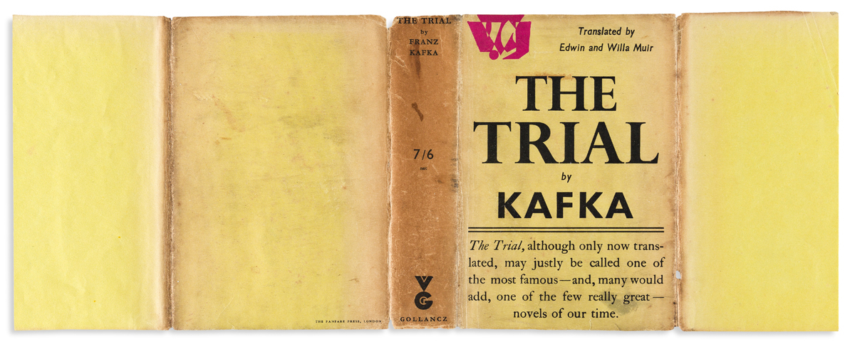 KAFKA, FRANZ. The Trial.